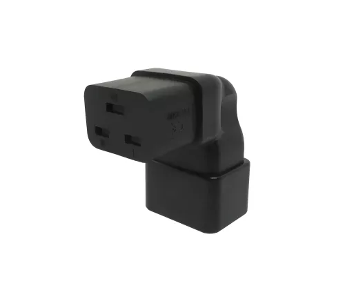 Netzadapter C19 auf C20 gewinkelt, YL-3318L-2 IEC 60320-C19/20 gewinkelt, unten/oben